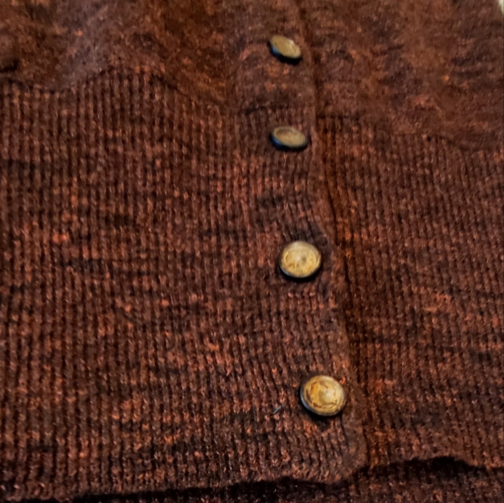 Tracy Reese Wool/Linen Cranberry Black Longline Vest Cardigan Sweater, Med, EUC - Picture 12 of 16